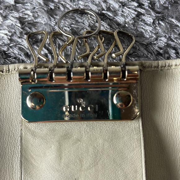Gucci Key holder Key case Guccissima Beige Gold Woman Authentic - Picture 10 of 15